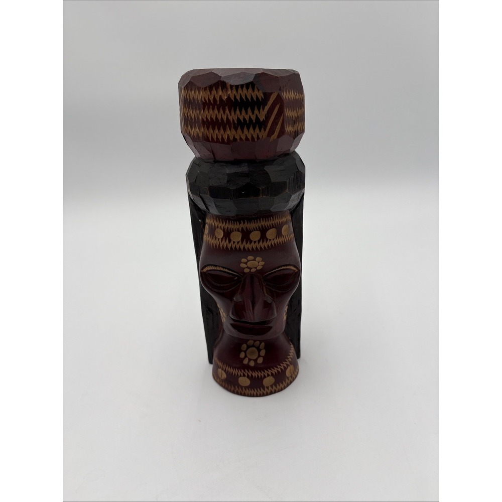 Vintage Hand Carved Wooden Jamaican Tiki‎   Figure Folk Art  Jamaica